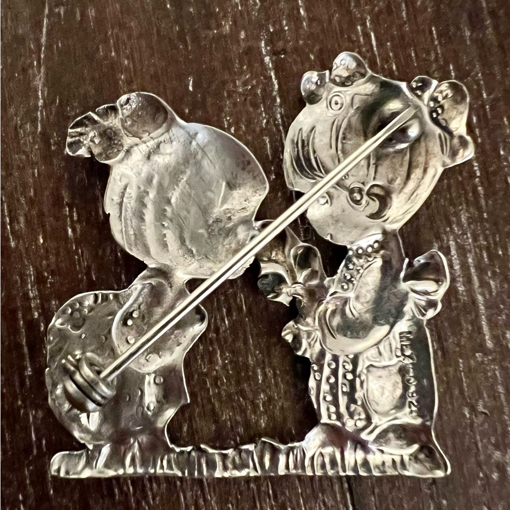 Precious Moments Silver Vintage Style Brooch “Good Friends Are Forever!” SS 925. - Picture 2 of 5